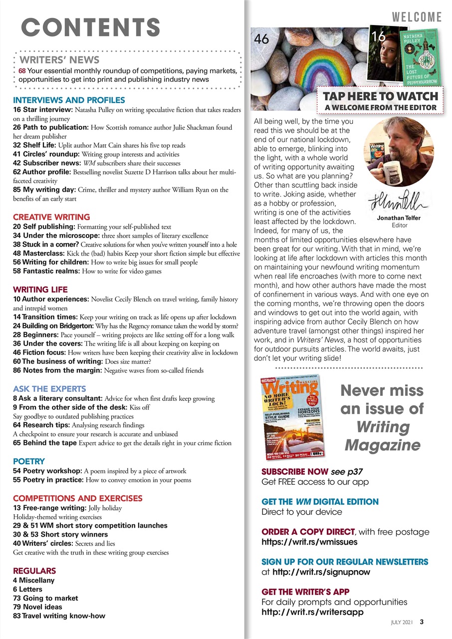 Writing Magazine Preview Pages