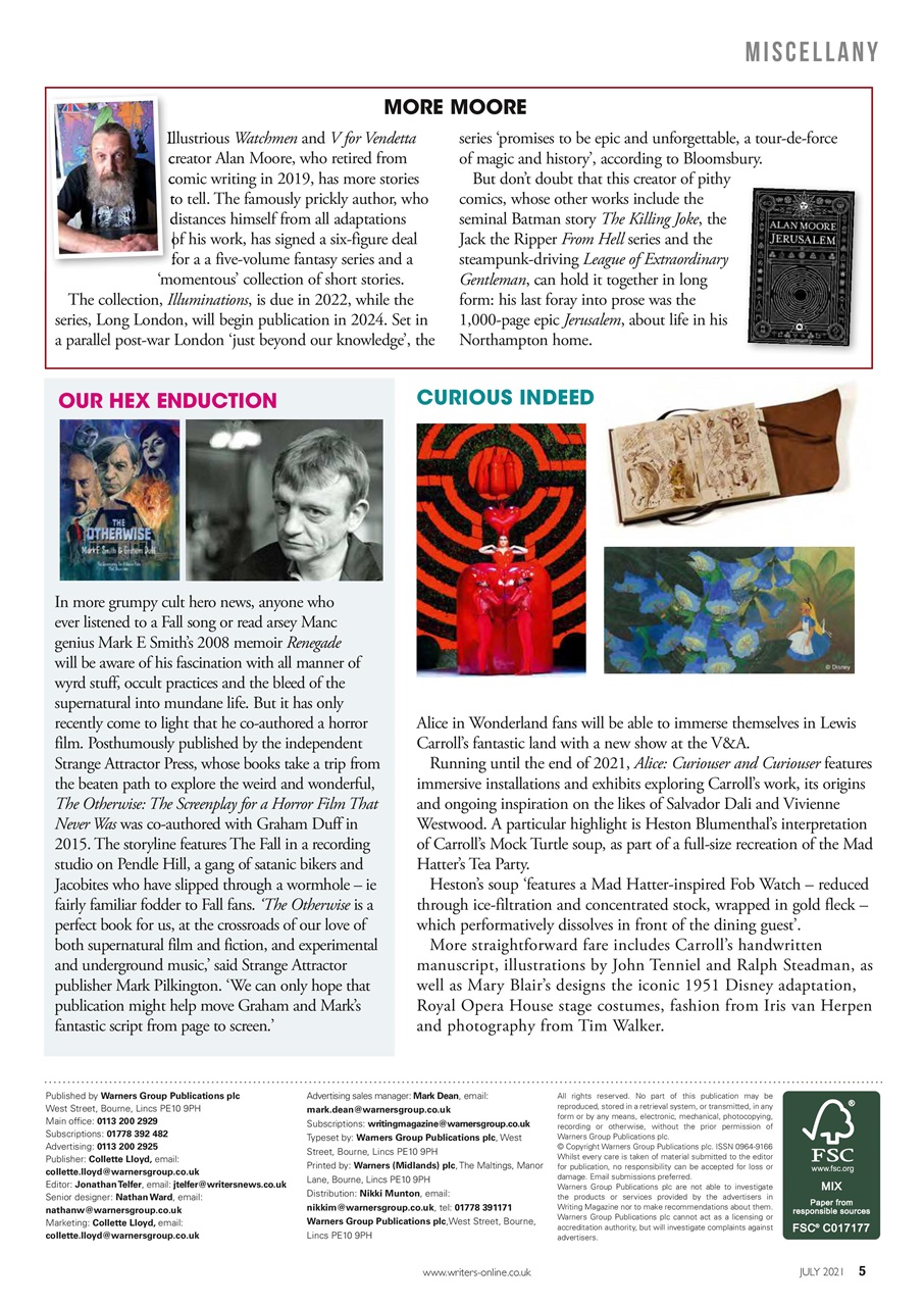 Writing Magazine Preview Pages