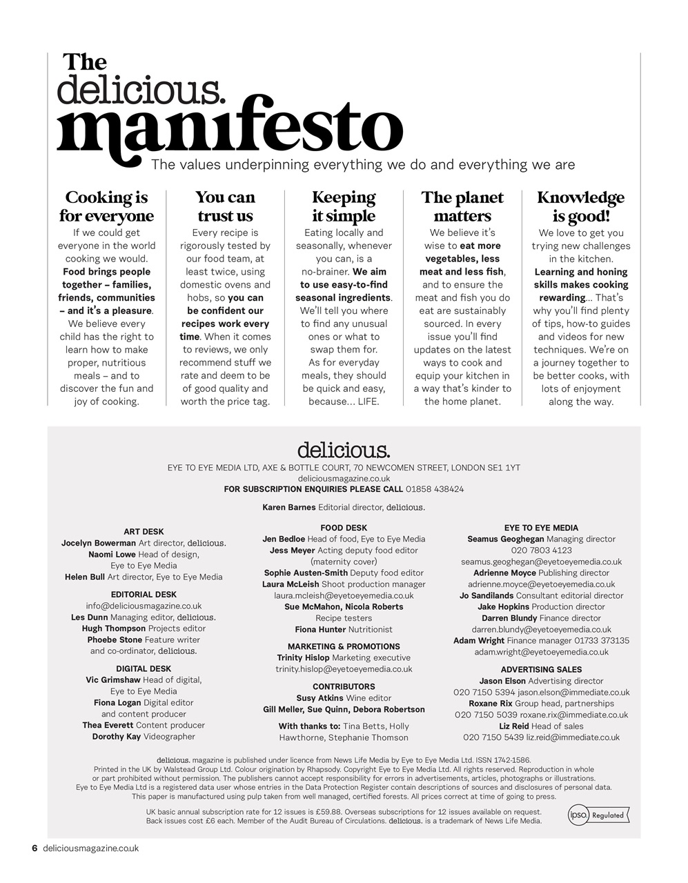 delicious. Magazine Preview Pages