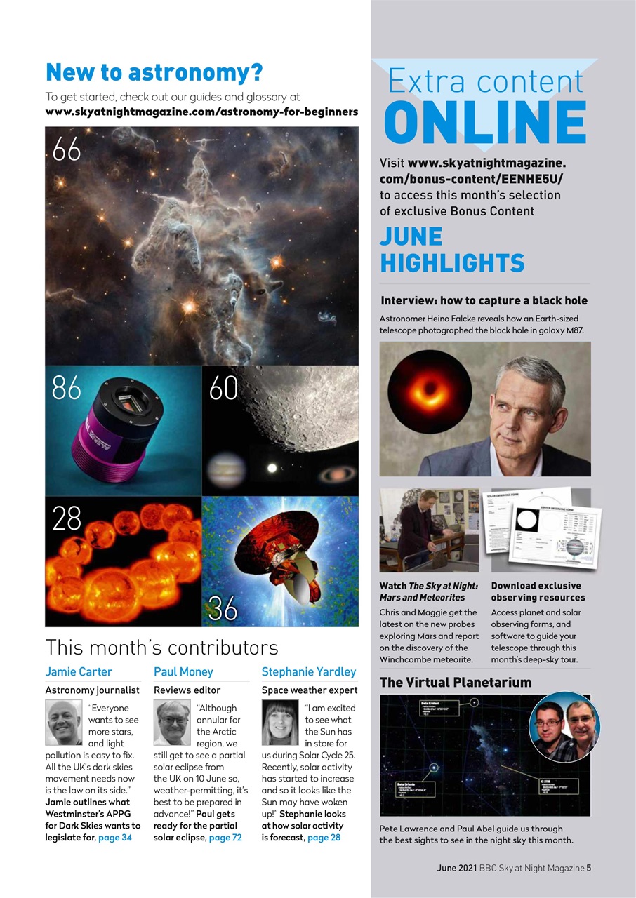BBC Sky at Night Magazine Preview Pages