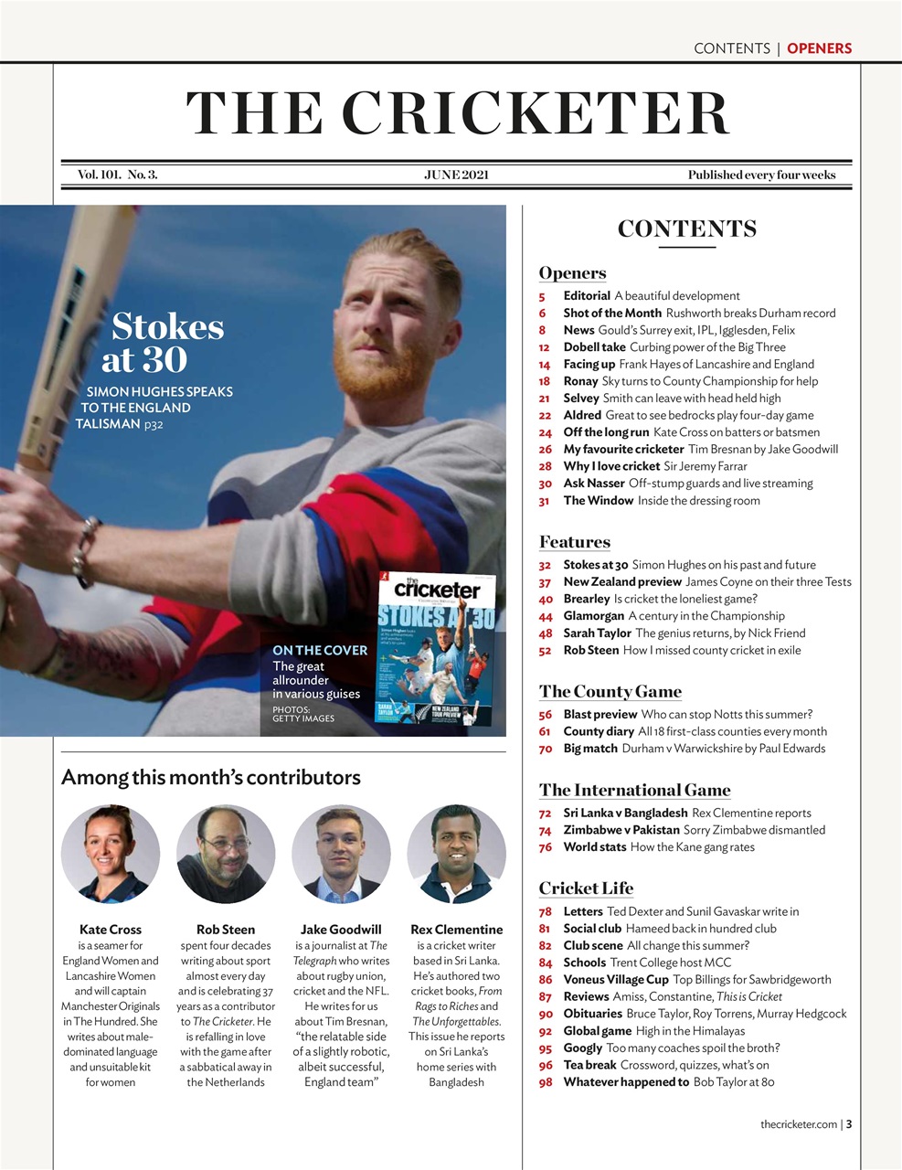 The Cricketer Magazine Preview Pages