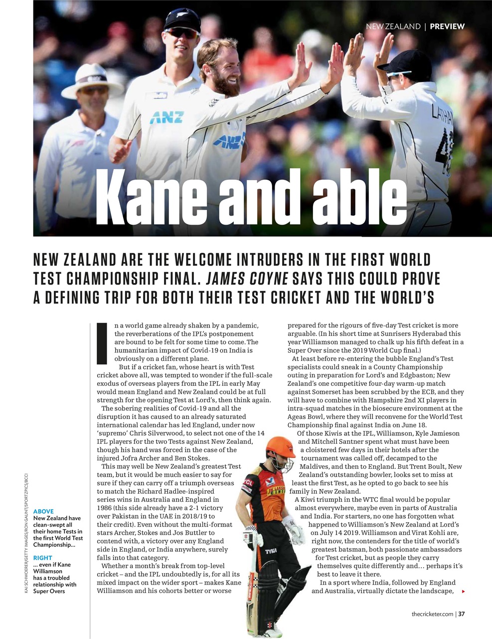 The Cricketer Magazine Preview Pages