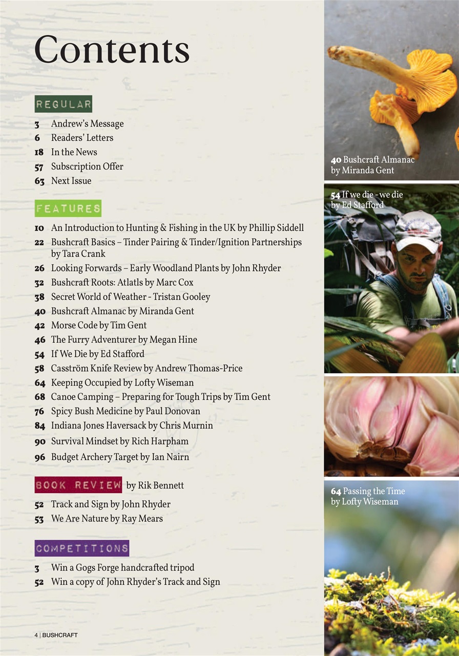 Bushcraft & Survival Skills Magazine Preview Pages