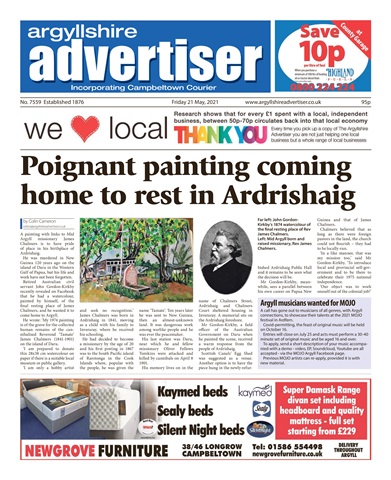 Argyllshire Advertiser issue 21 May 2021