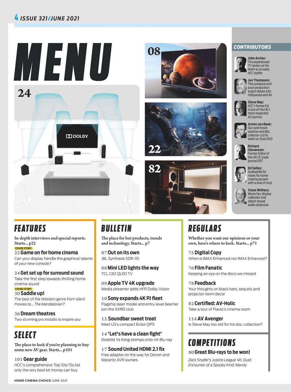 Home Cinema Choice Preview Pages
