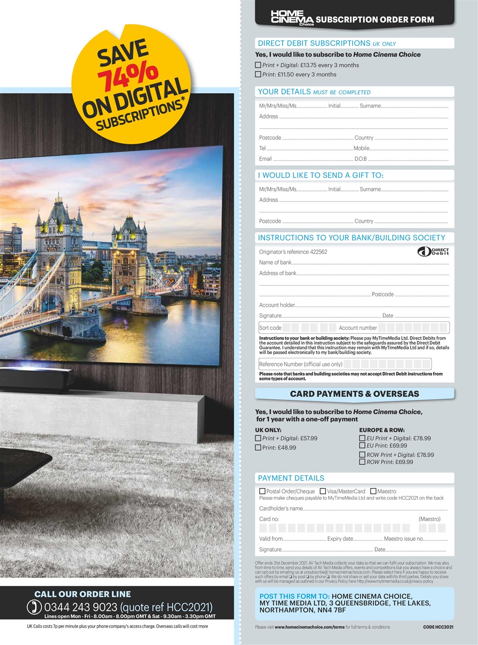 Home Cinema Choice Preview Pages