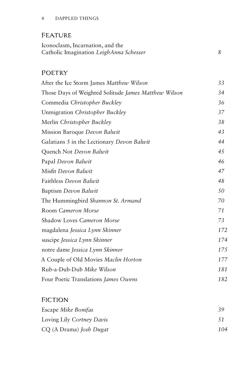 Dappled Things Preview Pages