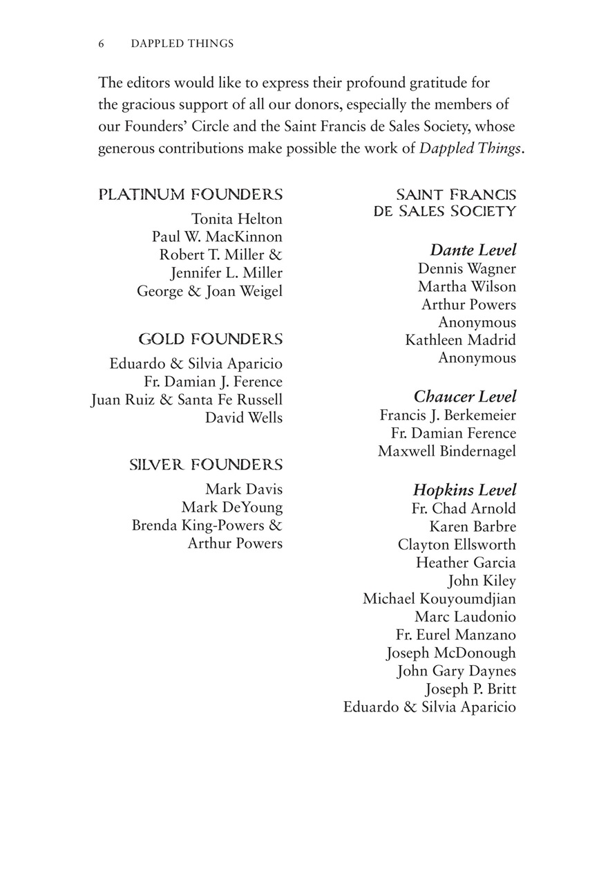 Dappled Things Preview Pages