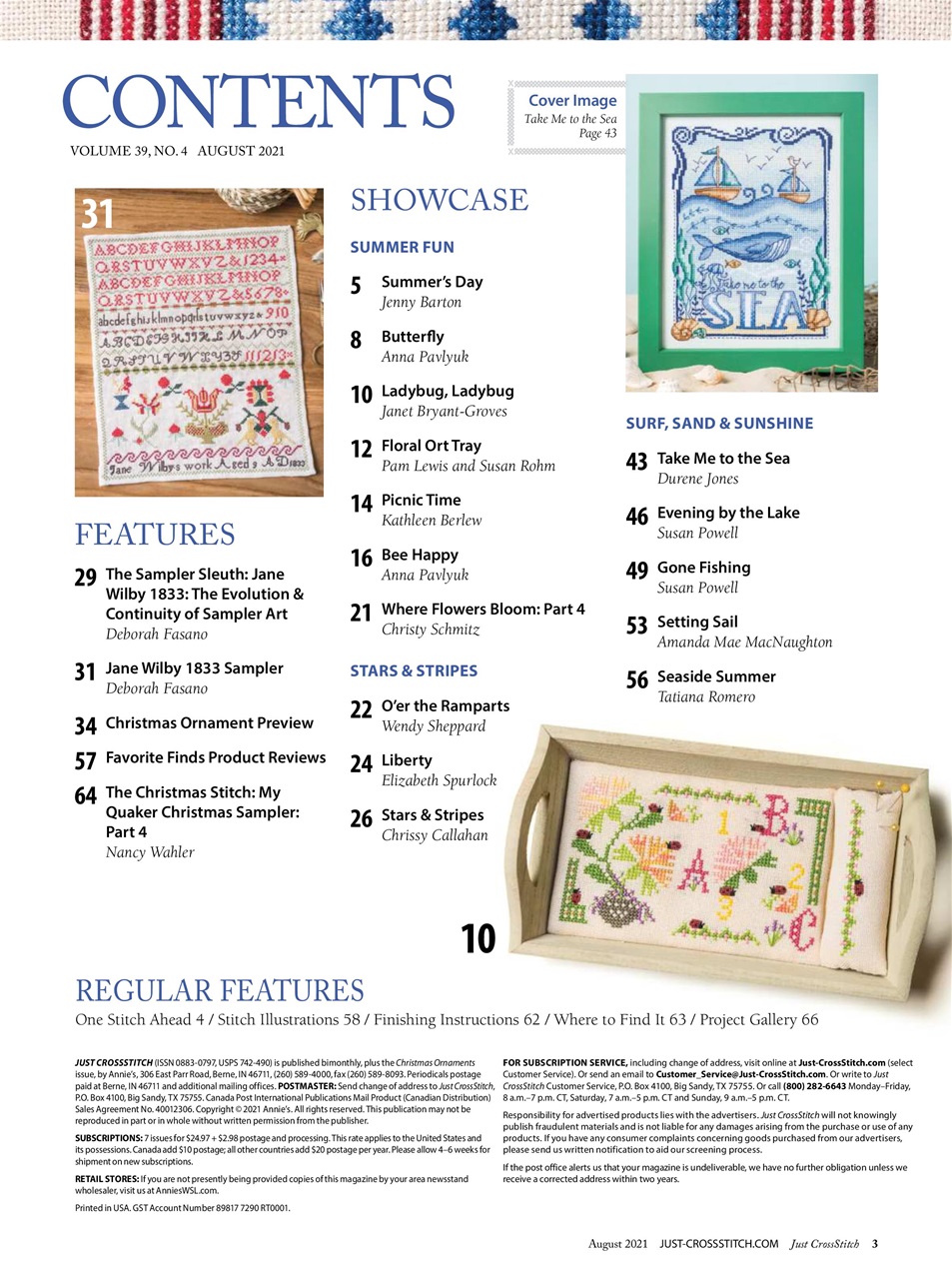 Just CrossStitch Preview Pages
