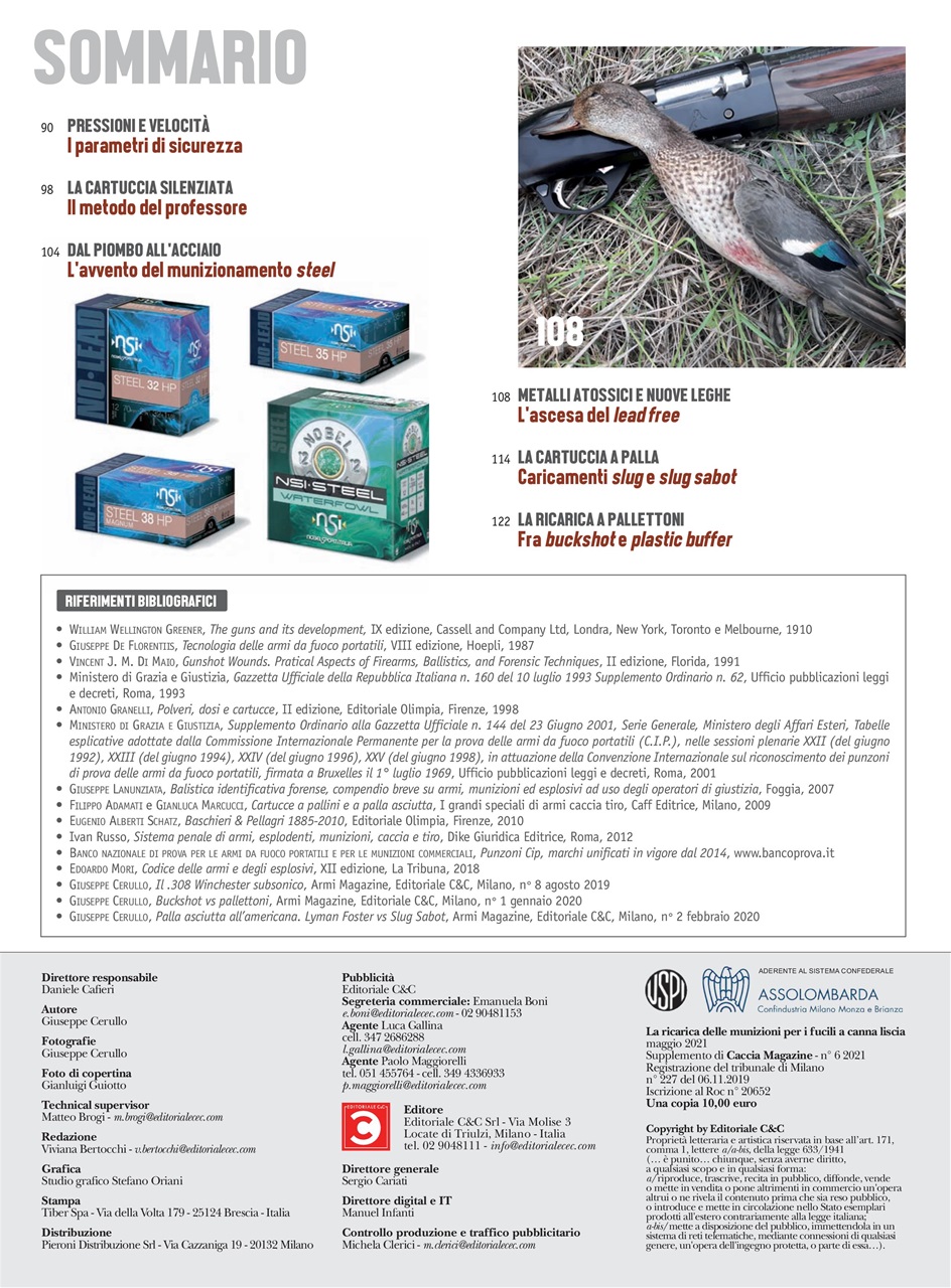 Caccia Magazine Preview Pages