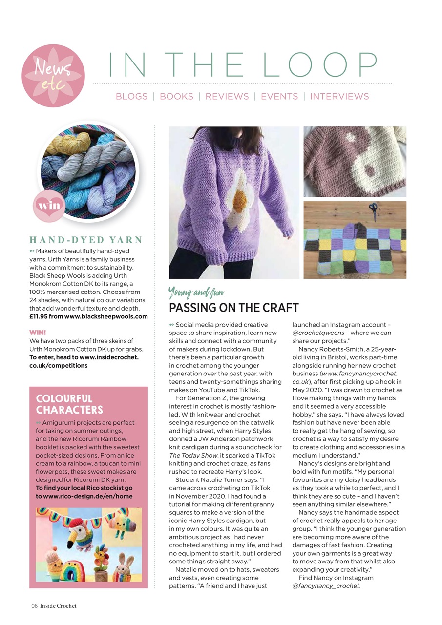 Inside Crochet Preview Pages