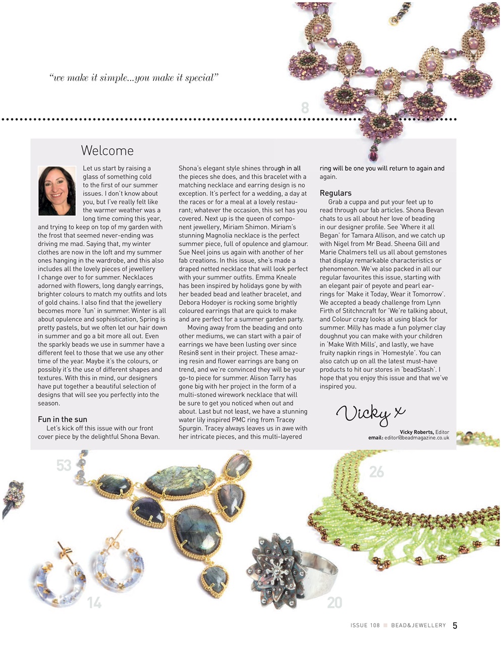 Bead & Jewellery Magazine Preview Pages