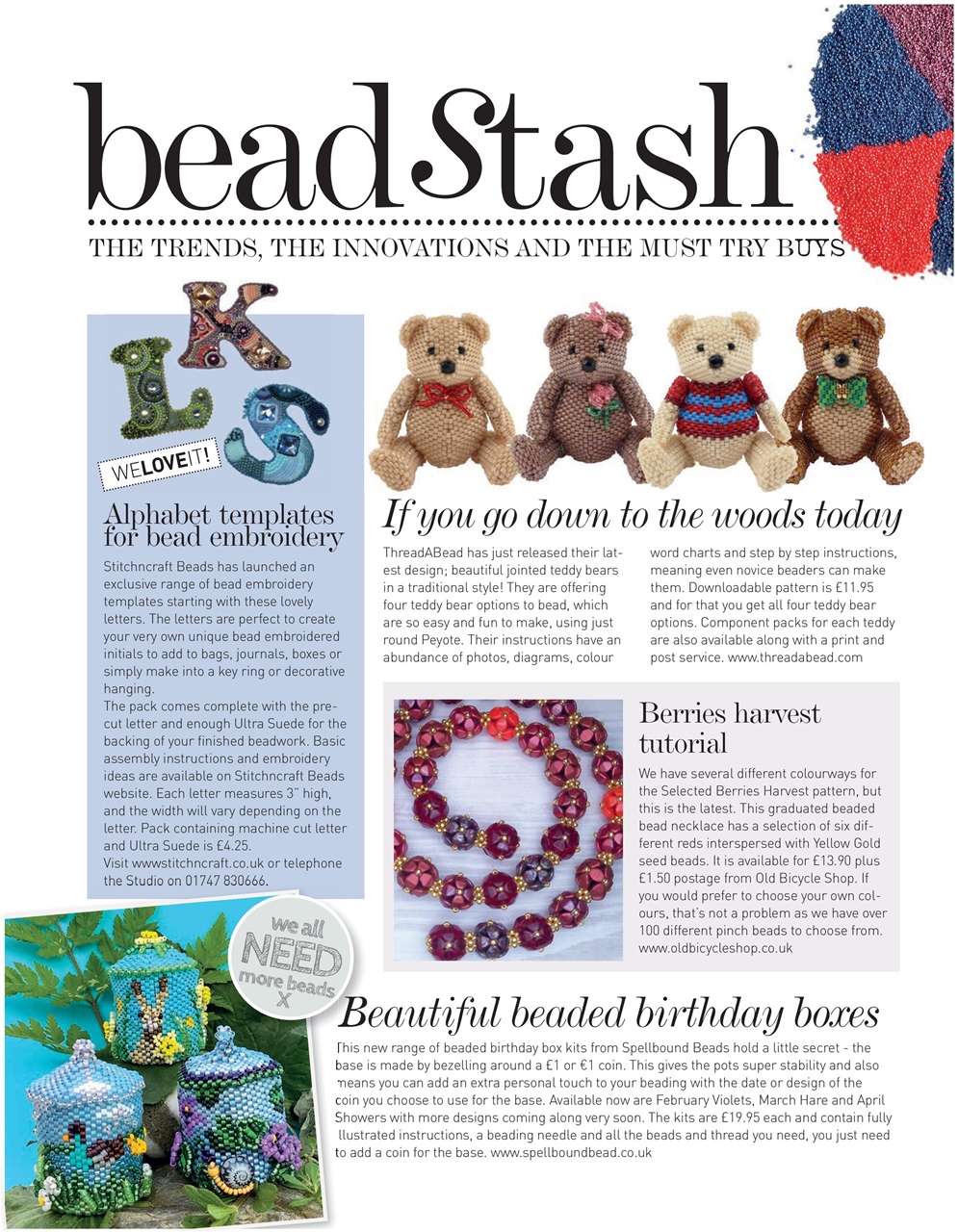 Bead & Jewellery Magazine Preview Pages