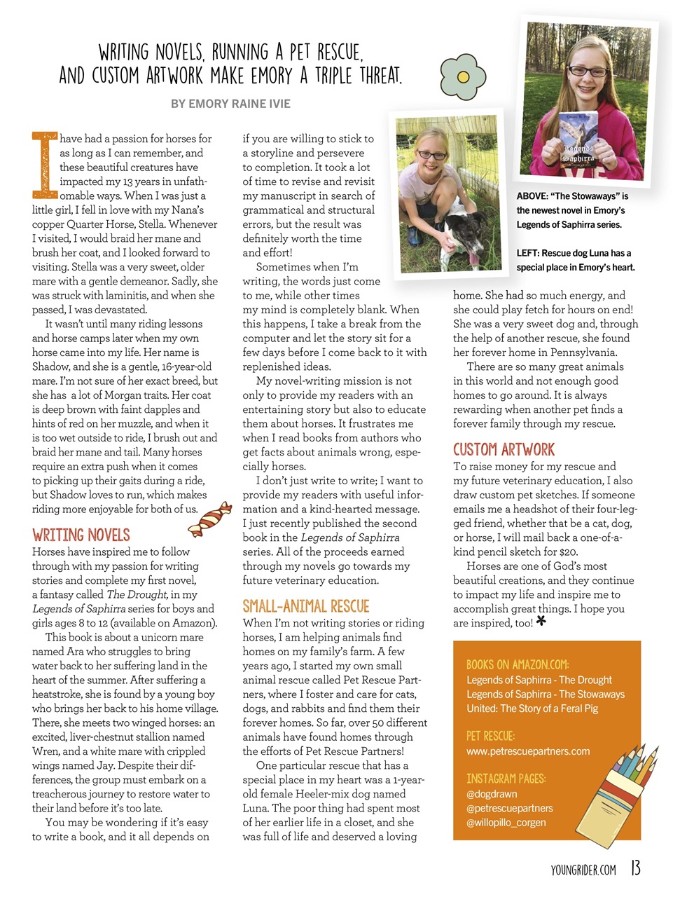 Young Rider Magazine Preview Pages