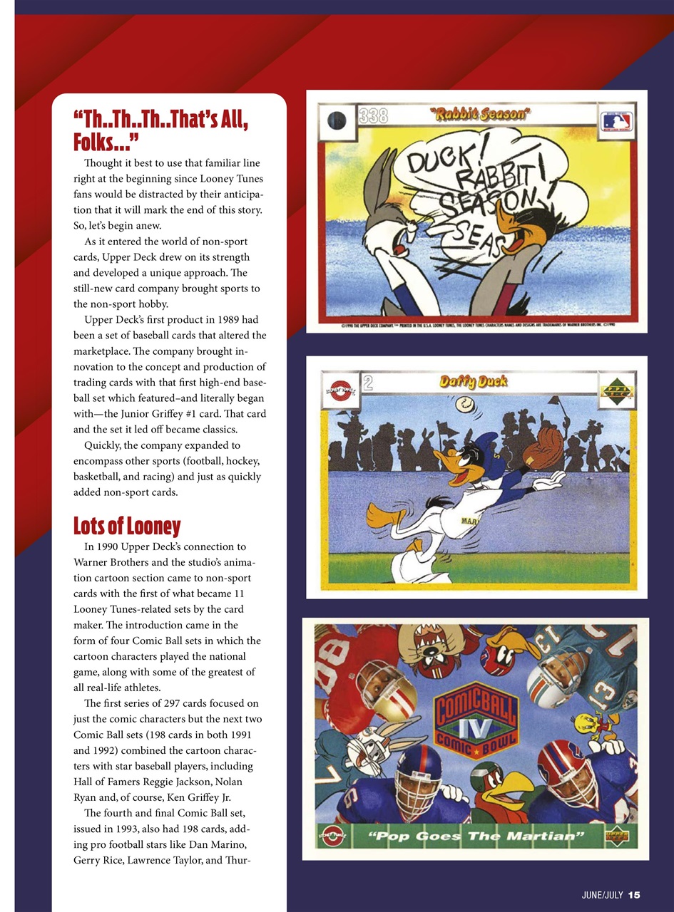 Non-Sport Update Magazine Preview Pages