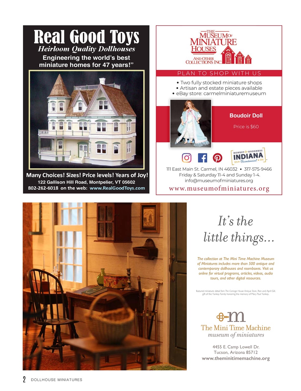 Dollhouse Miniatures Preview Pages