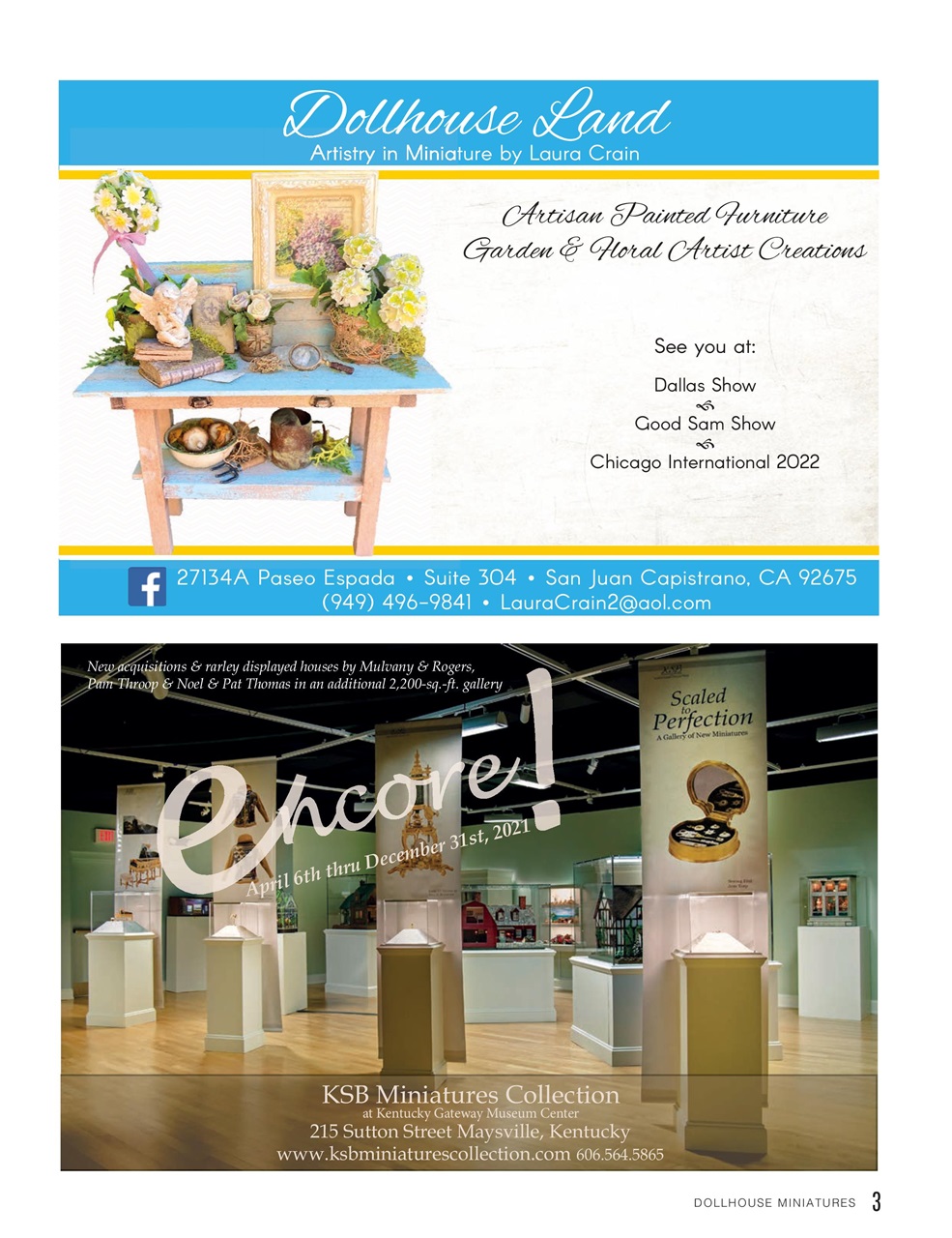 Dollhouse Miniatures Preview Pages