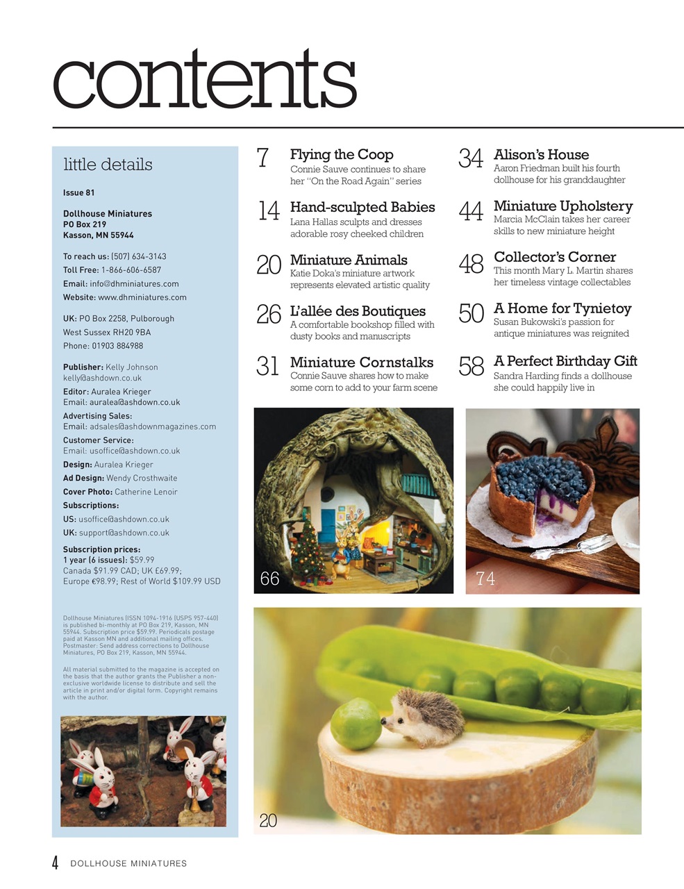Dollhouse Miniatures Preview Pages