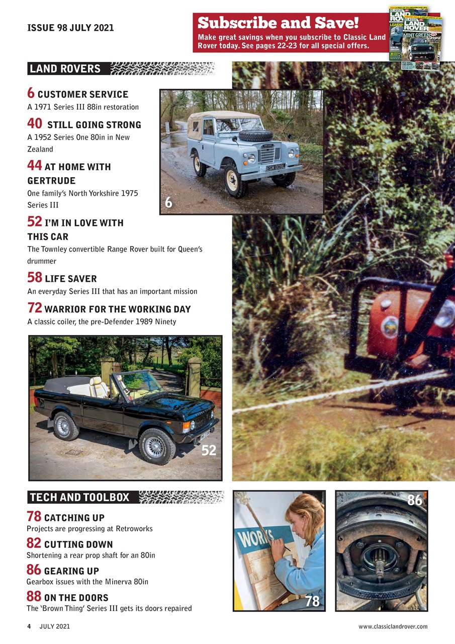 Classic Land Rover Magazine Preview Pages