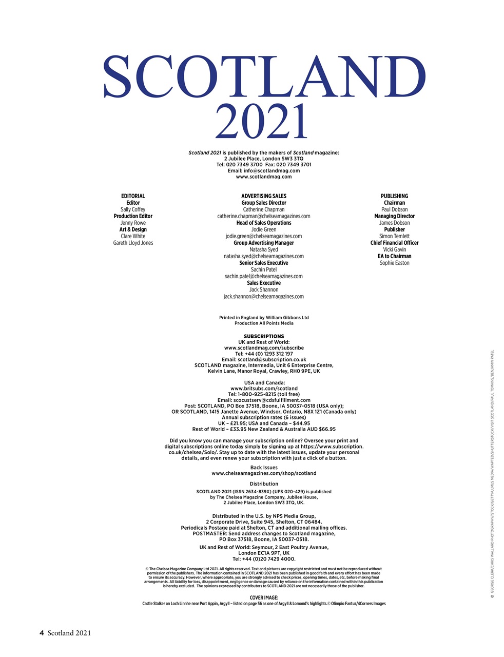 Scotland Magazine Preview Pages
