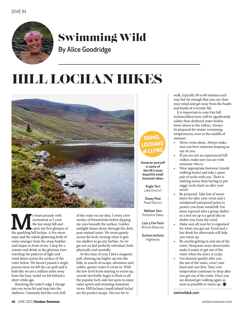 Outdoor Swimmer Preview Pages