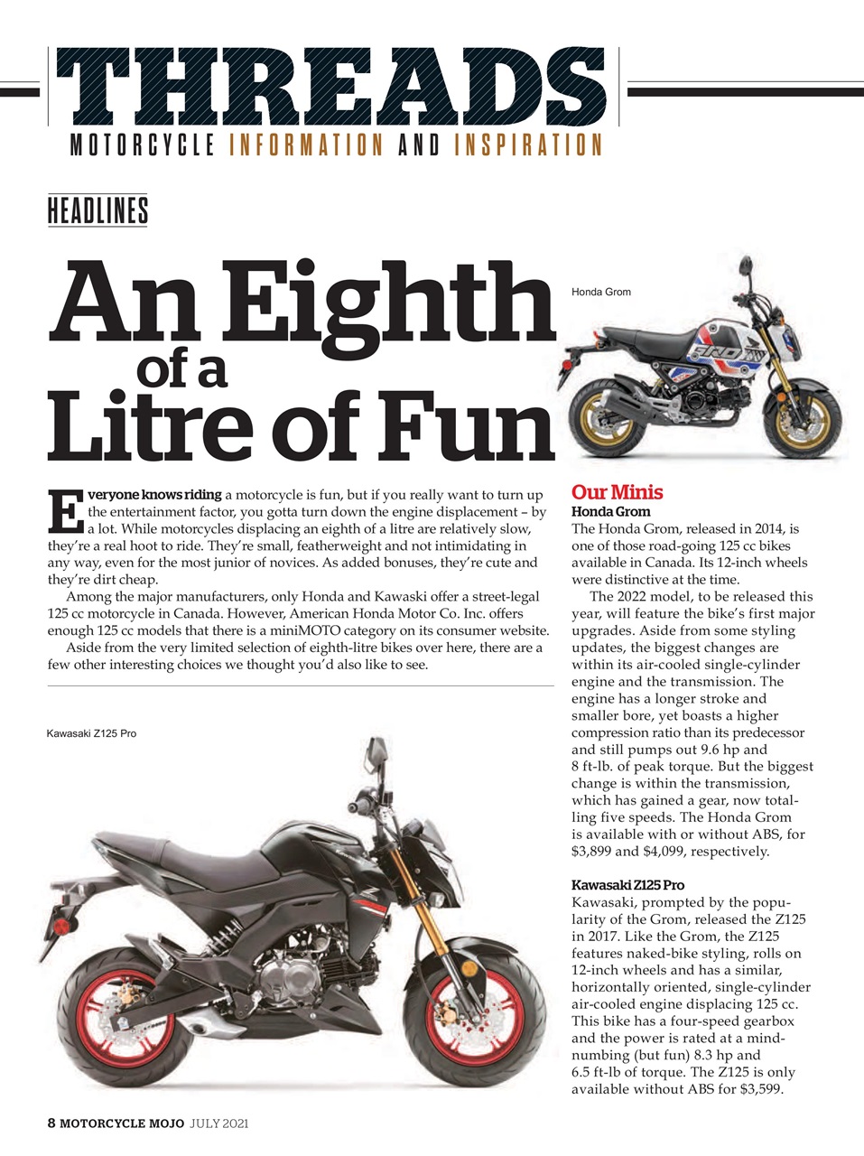 Motorcycle Mojo Preview Pages