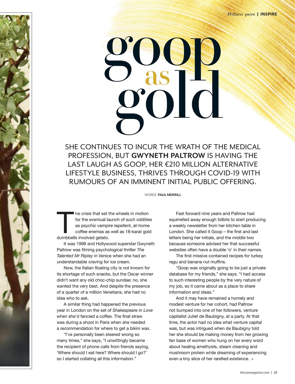 The CEO Magazine EMEA Preview Pages