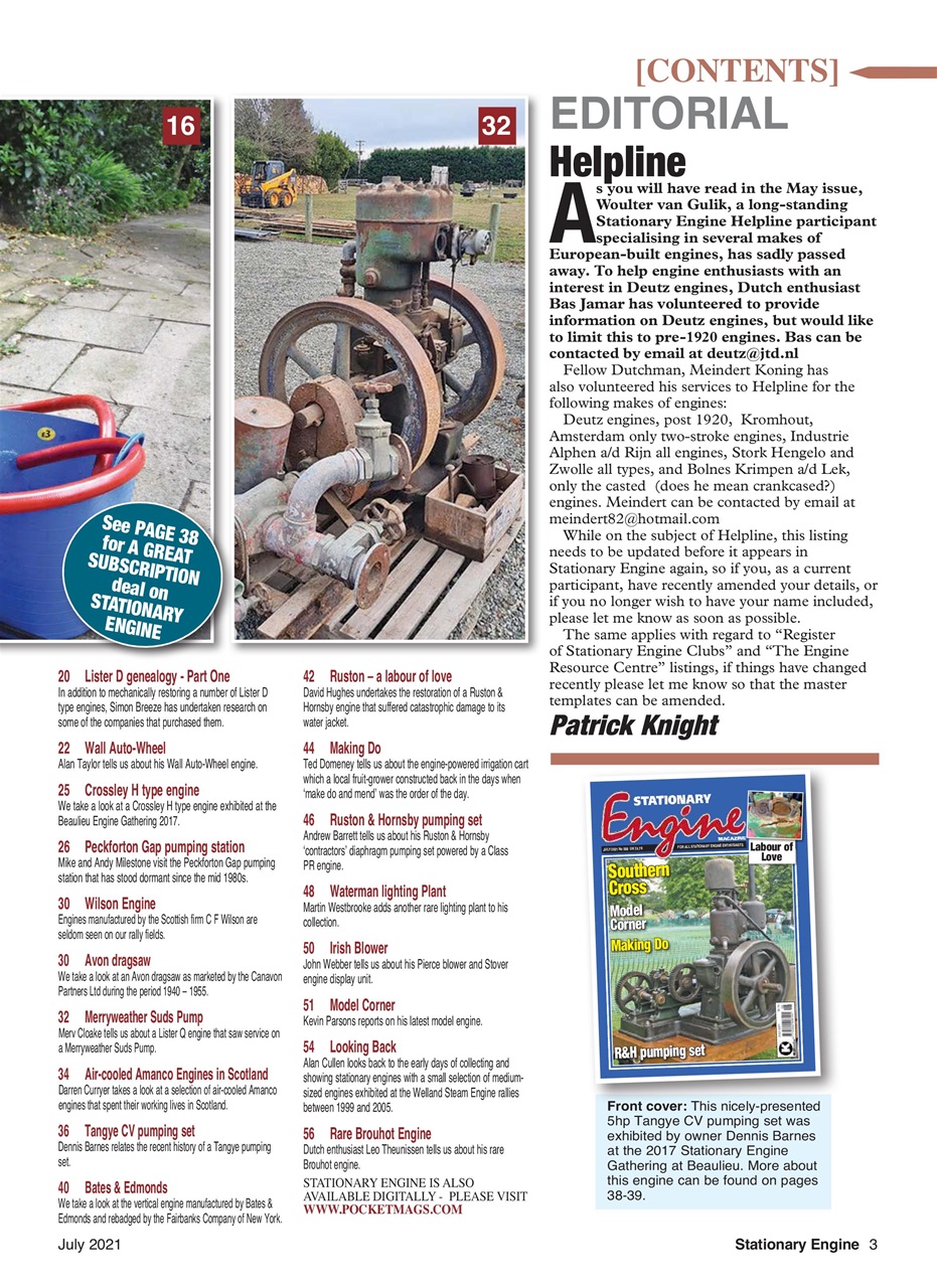 Stationary Engine Preview Pages