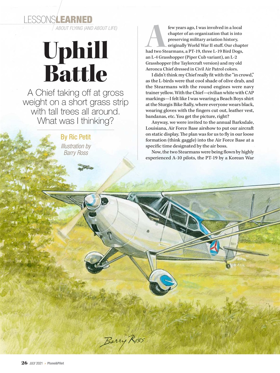 Plane & Pilot Preview Pages