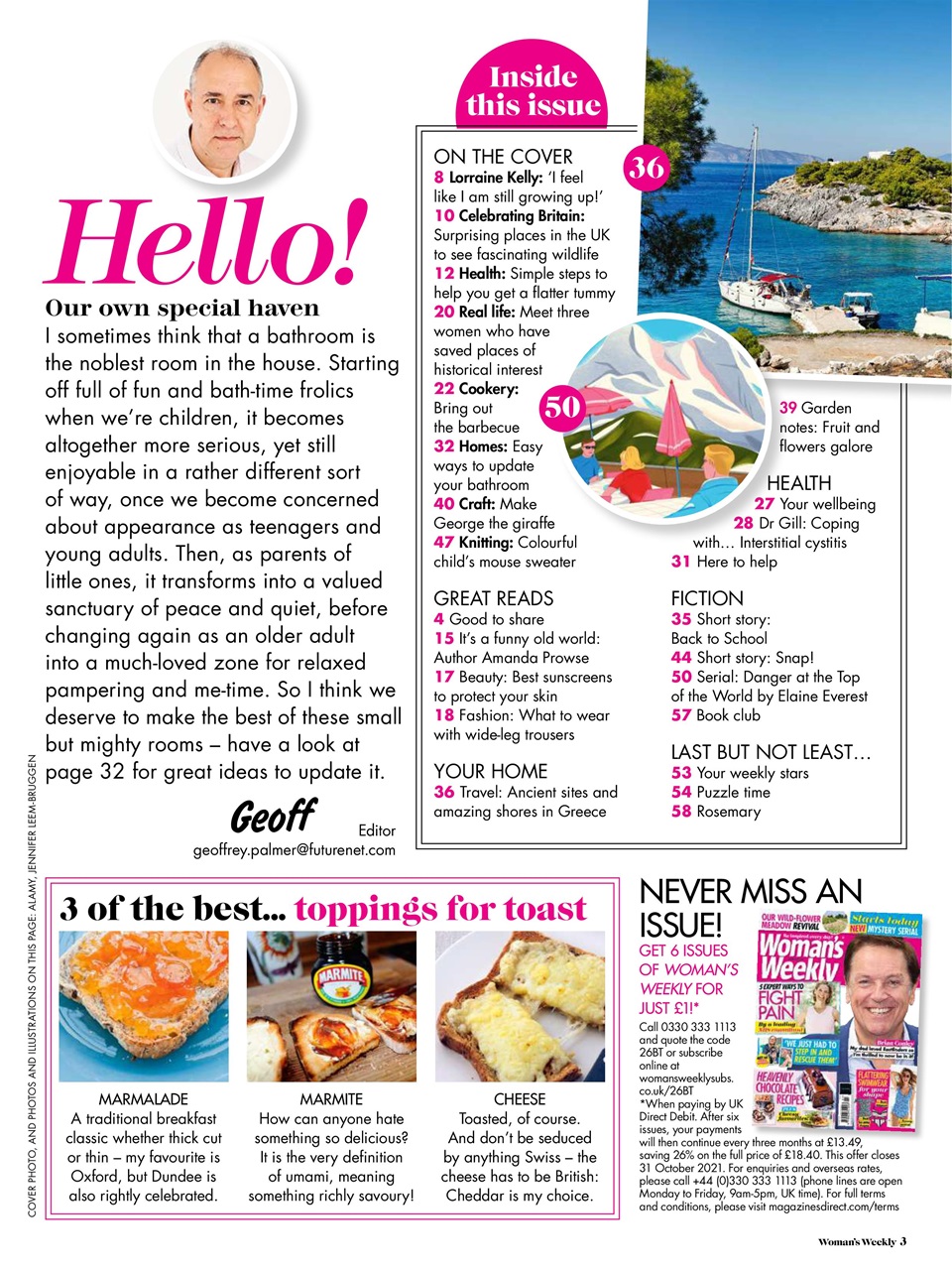 Woman's Weekly Preview Pages