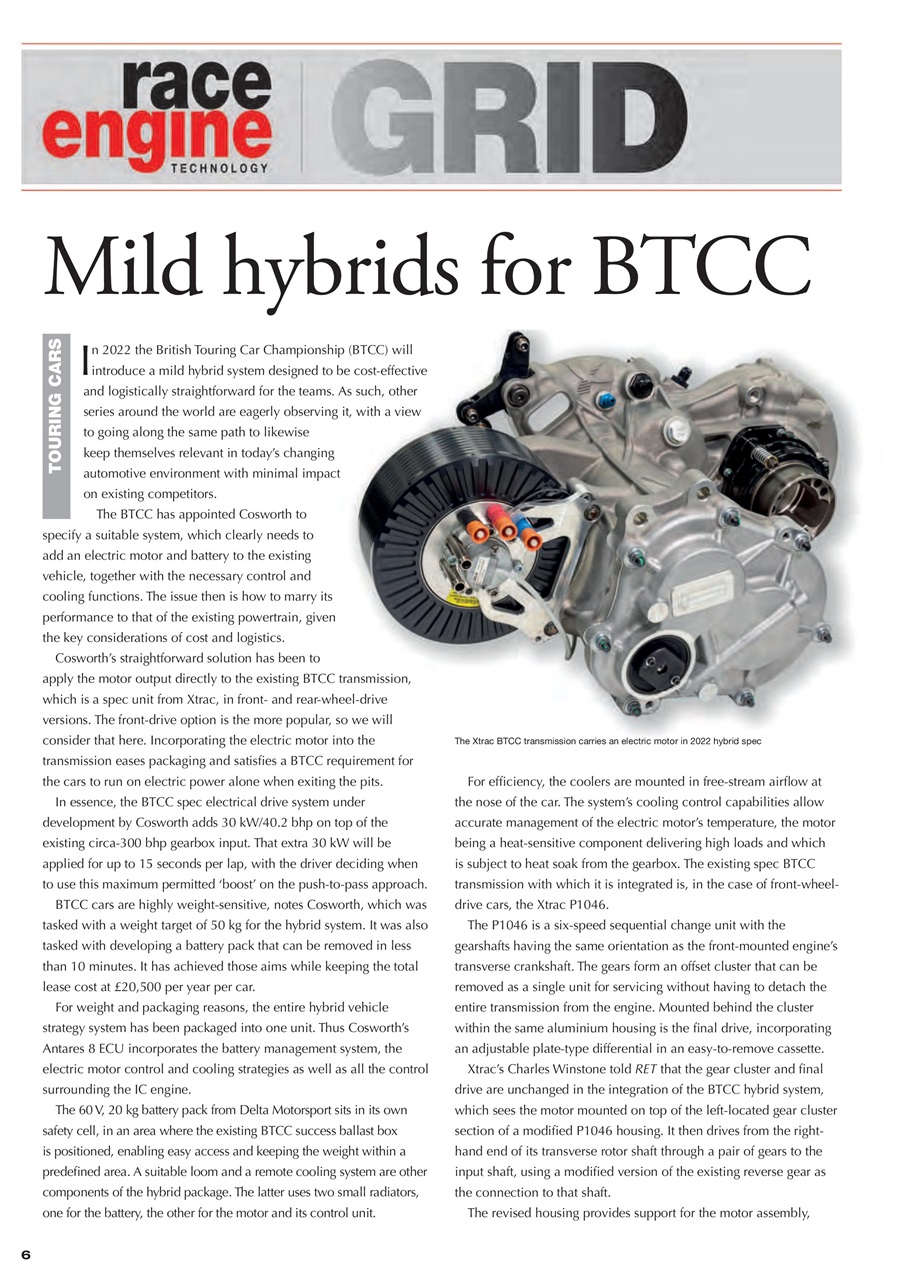 Race Engine Technology Preview Pages