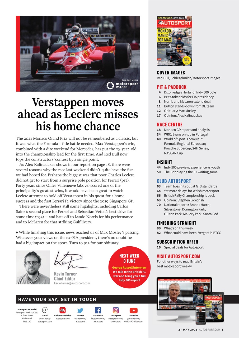 Autosport Preview Pages