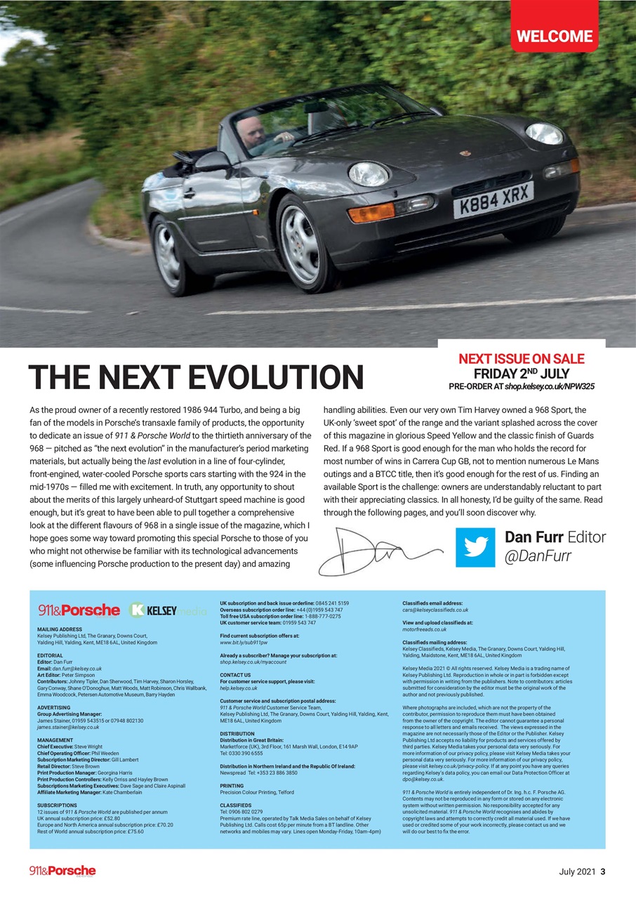 911 & Porsche World Preview Pages