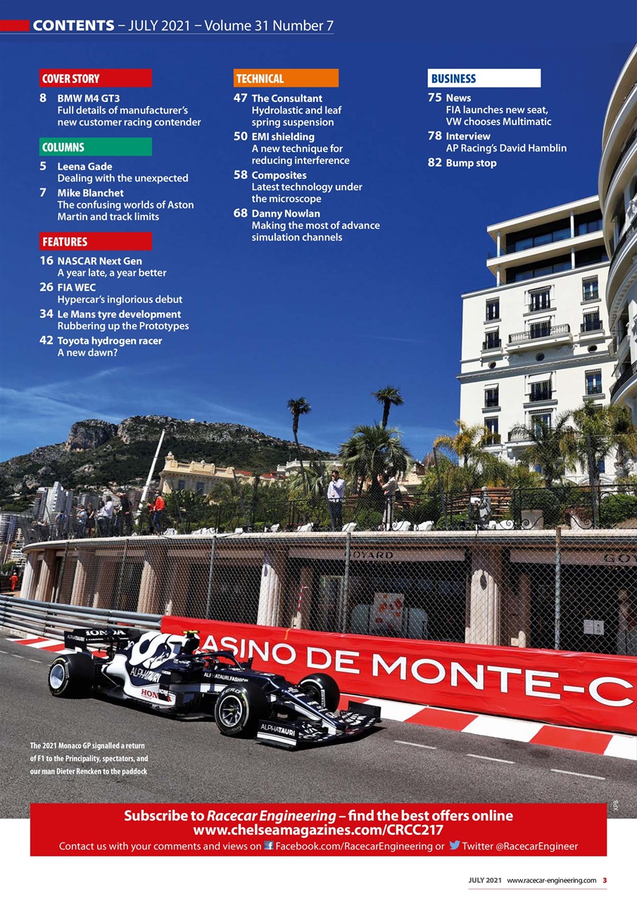 Racecar Engineering Preview Pages