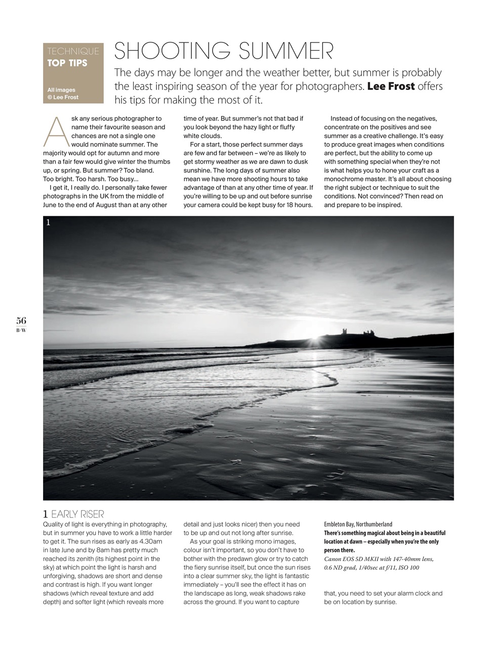 Black+White Photography Preview Pages