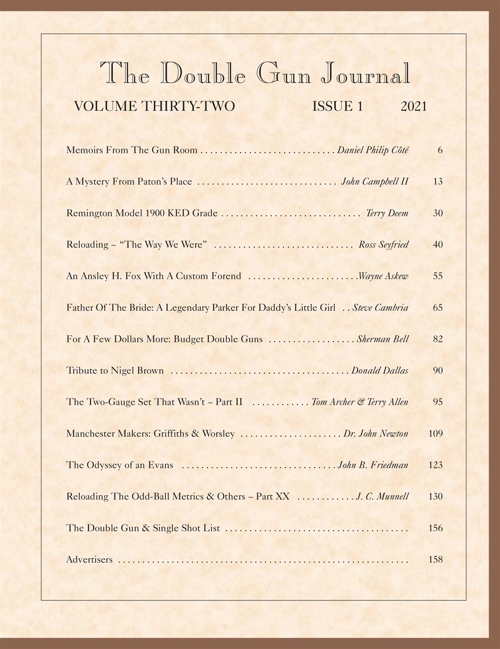 Double Gun Journal Preview Pages