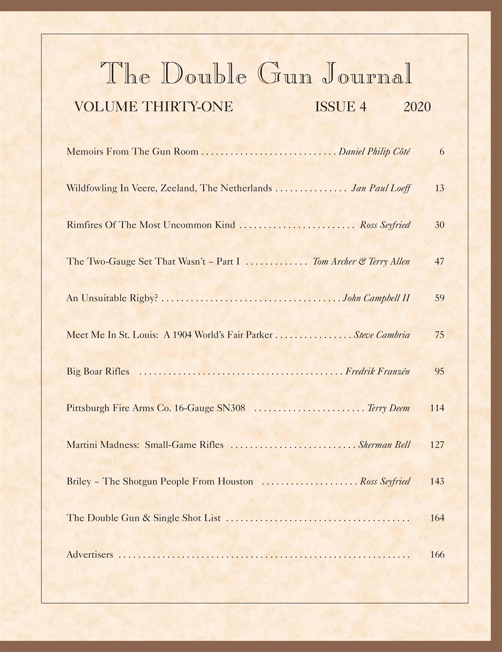 Double Gun Journal Preview Pages