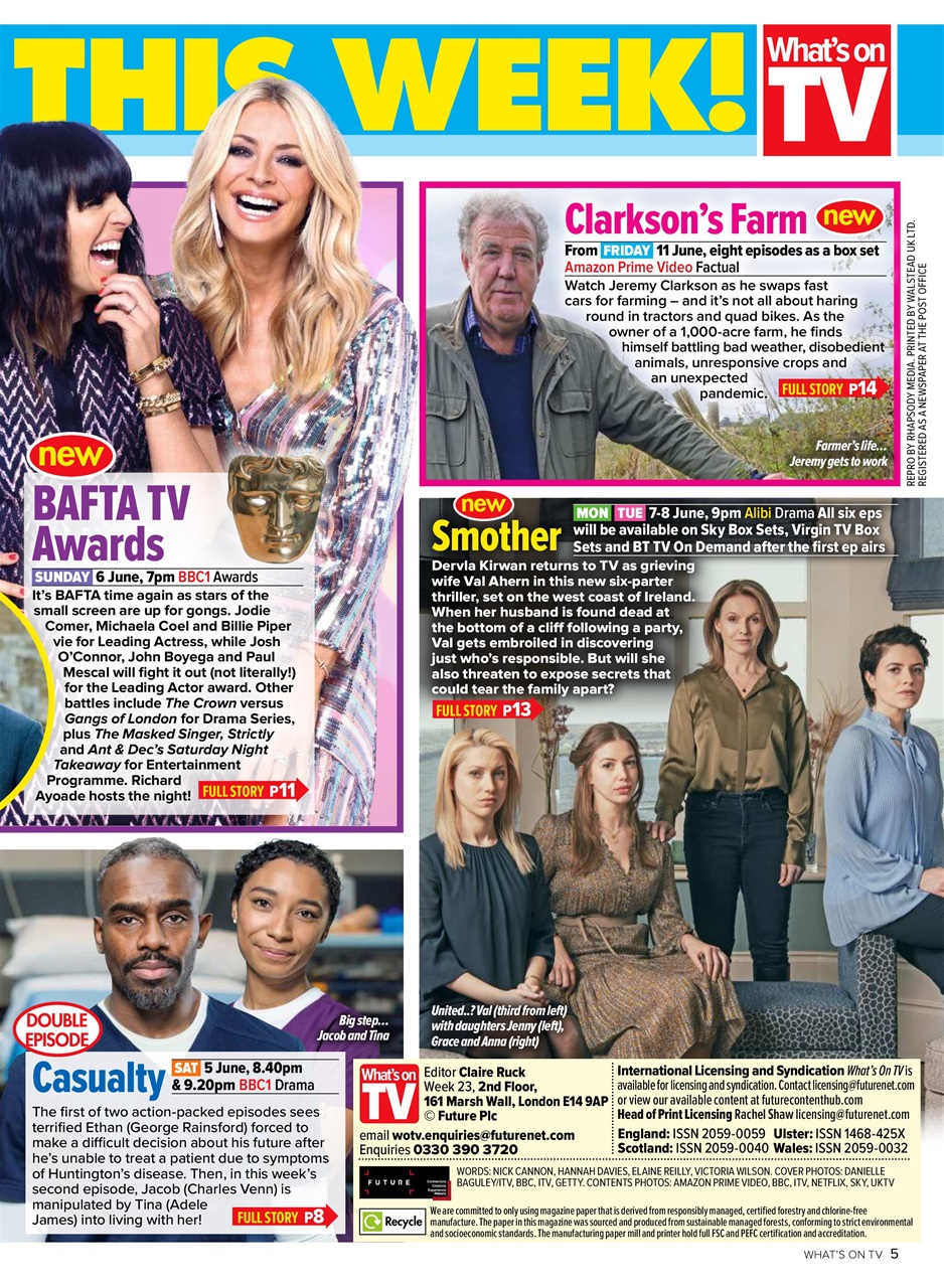 What's on TV Preview Pages