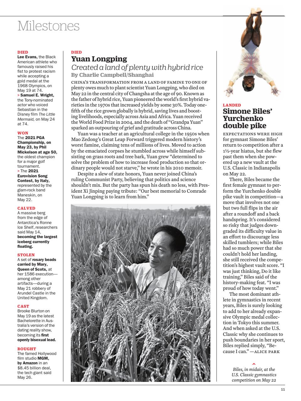 TIME Magazine Europe Preview Pages