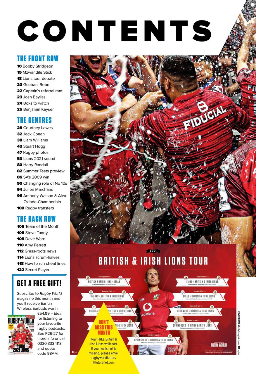 Rugby World Preview Pages