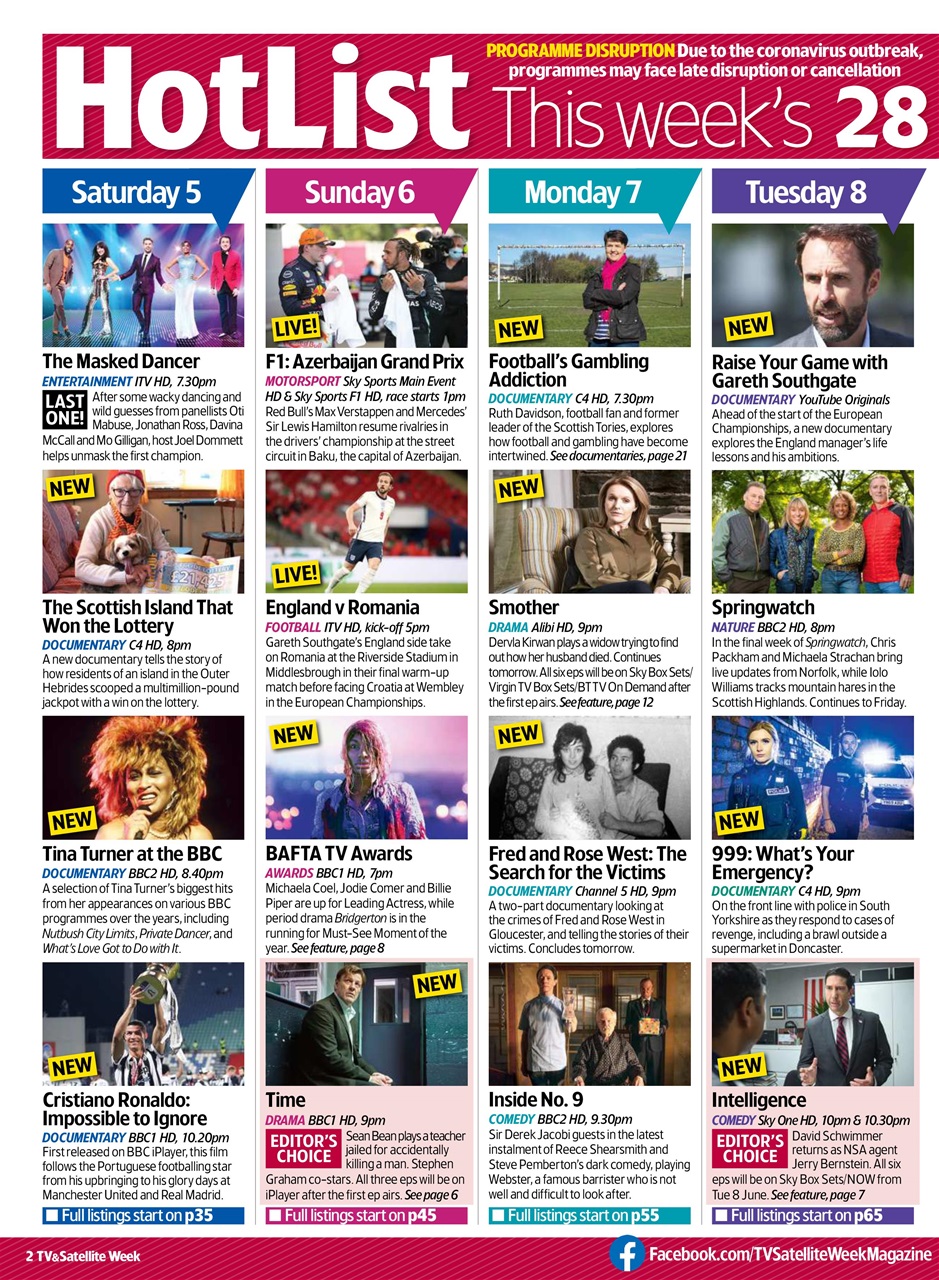 TV & Satellite Week Preview Pages