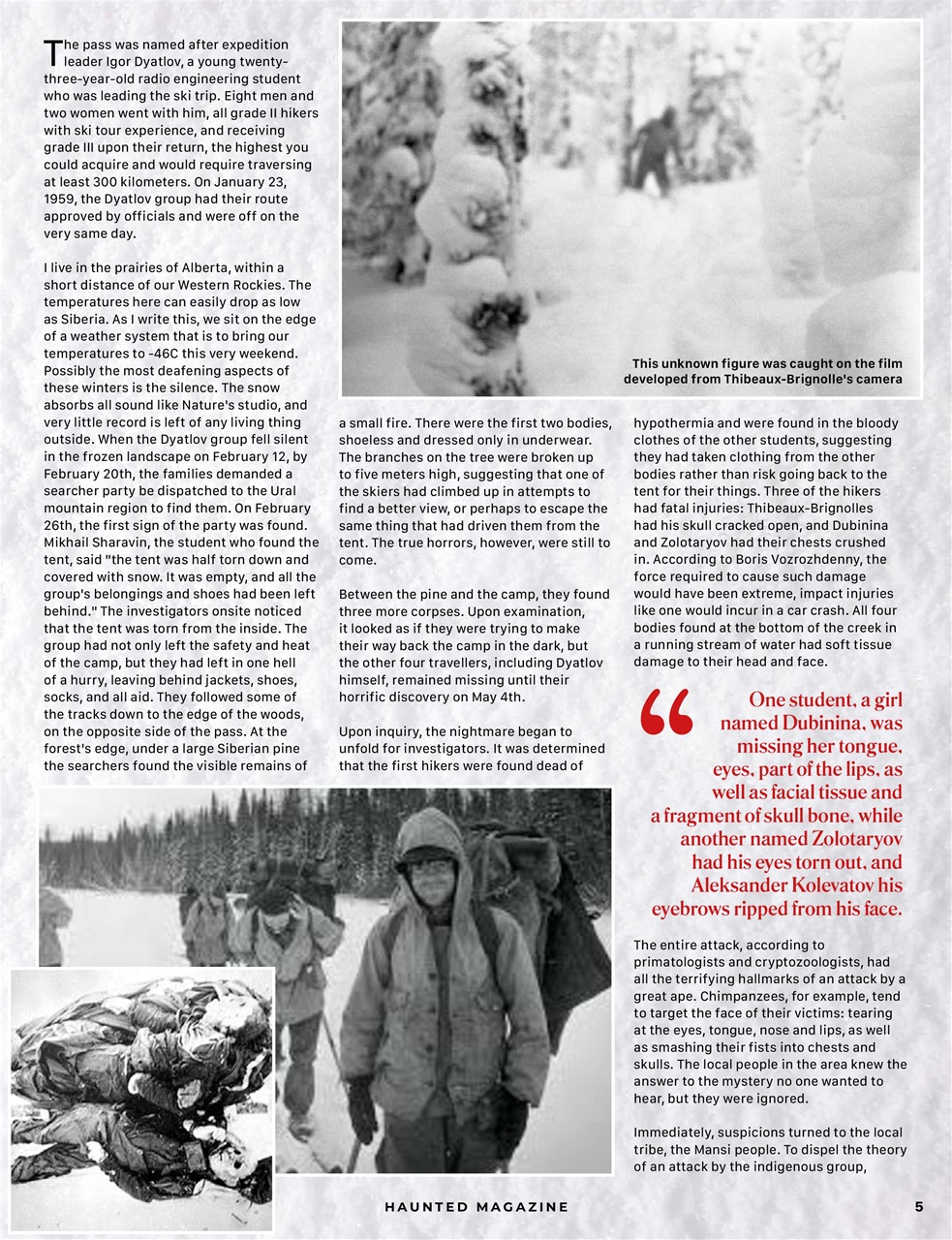 Haunted Magazine Preview Pages