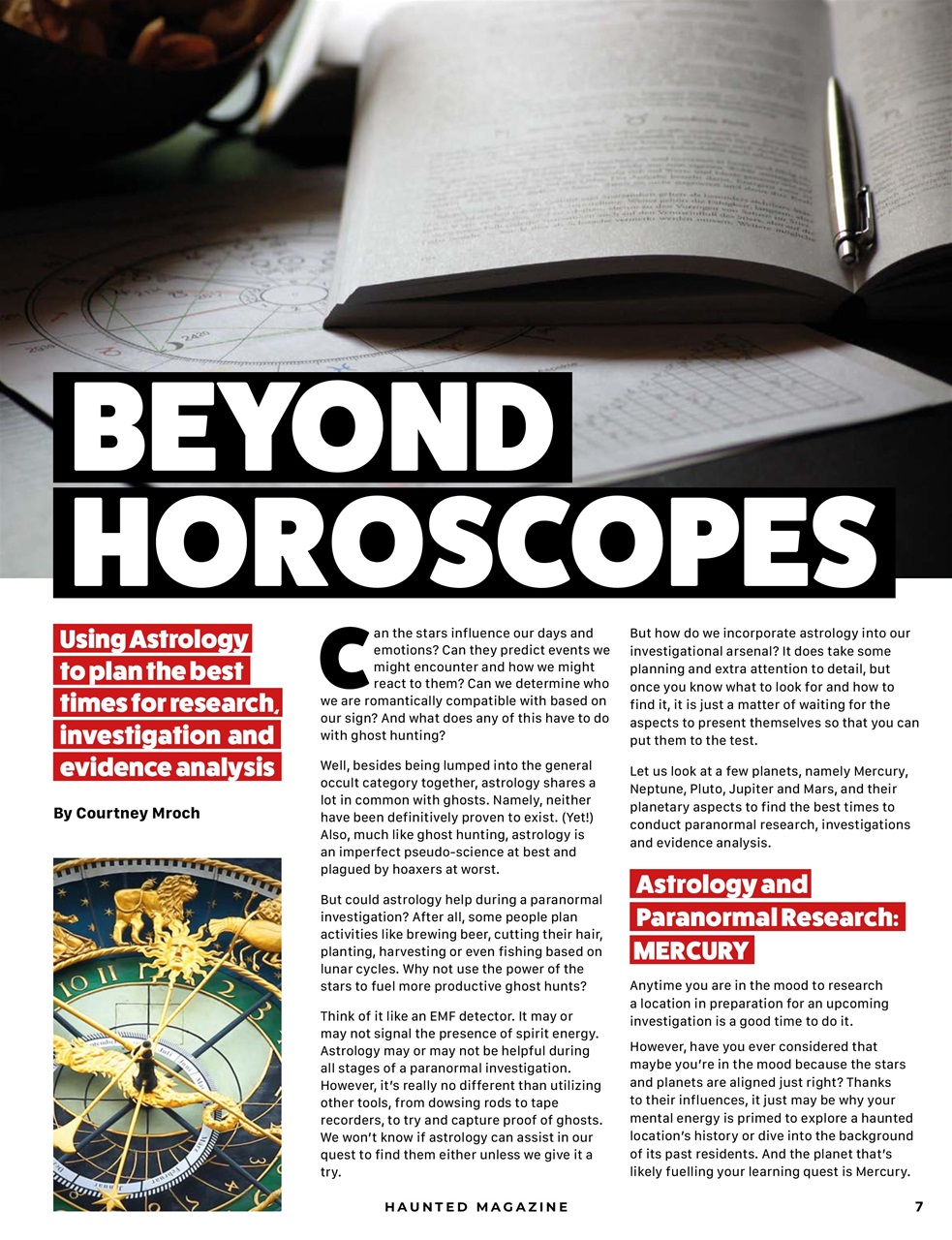 Haunted Magazine Preview Pages