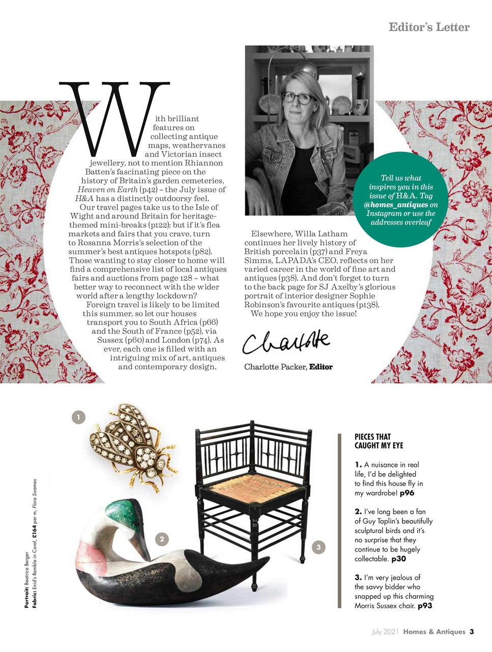 Homes & Antiques Magazine Preview Pages