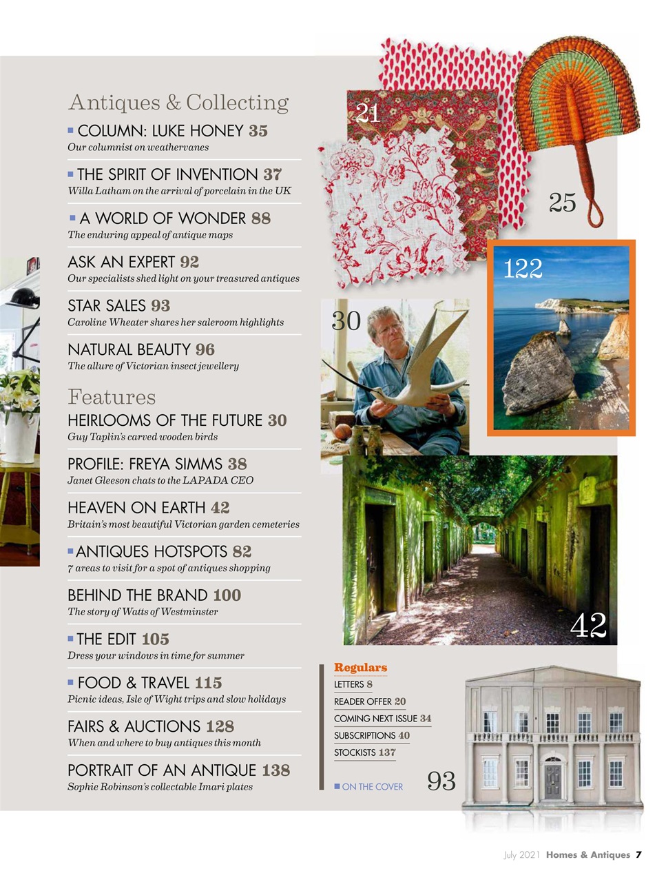 Homes & Antiques Magazine Preview Pages