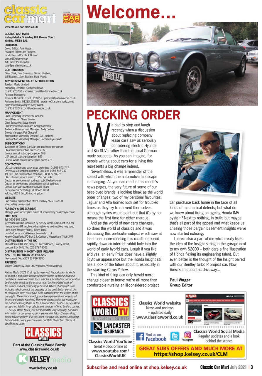 Classic Car Mart Preview Pages