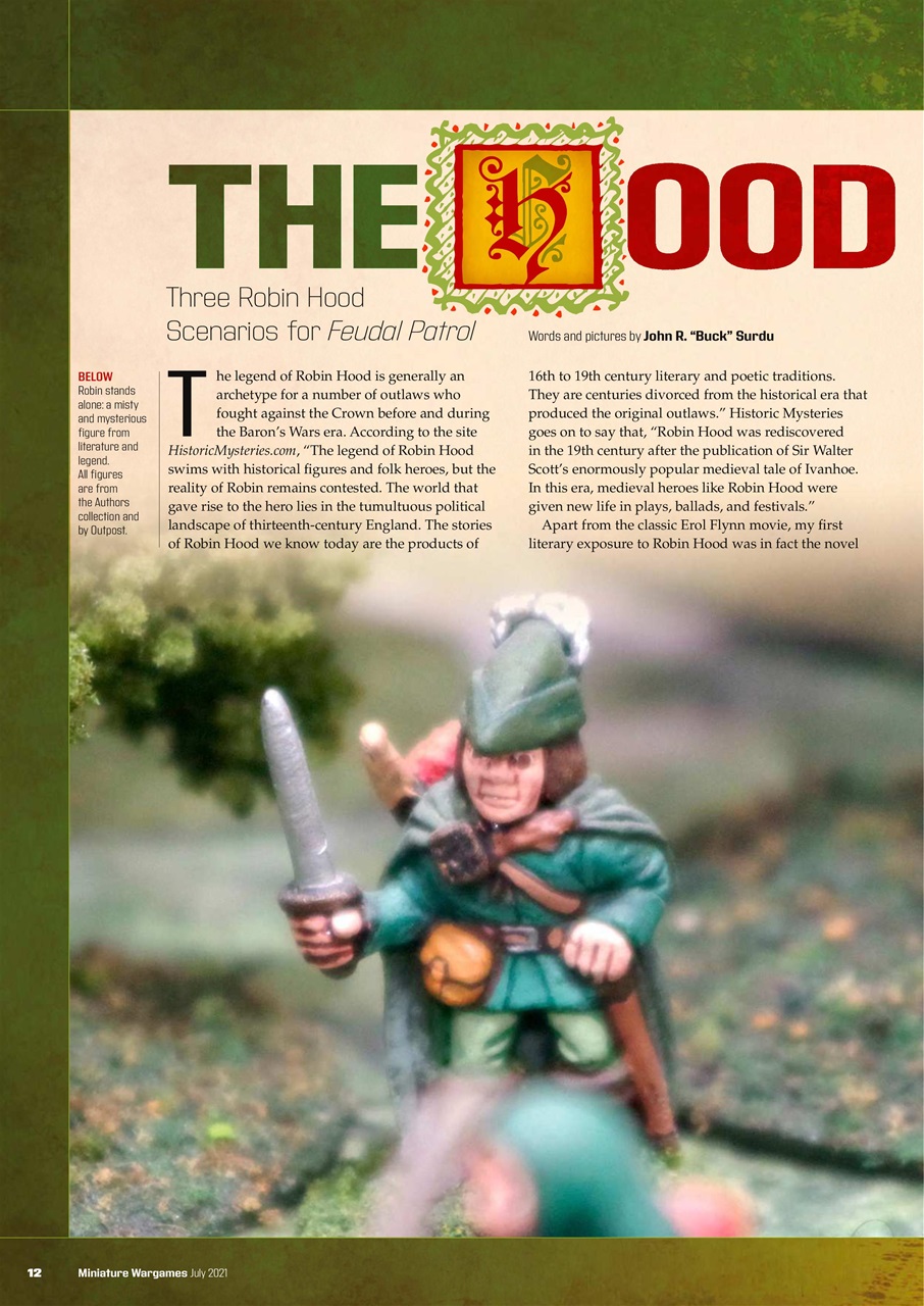 Miniature Wargames Preview Pages