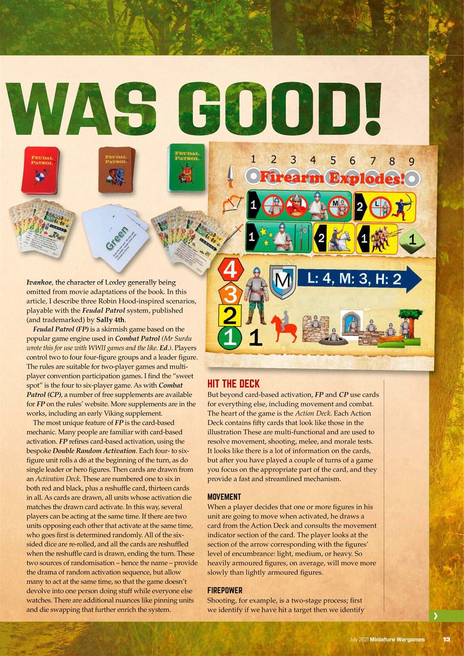 Miniature Wargames Preview Pages