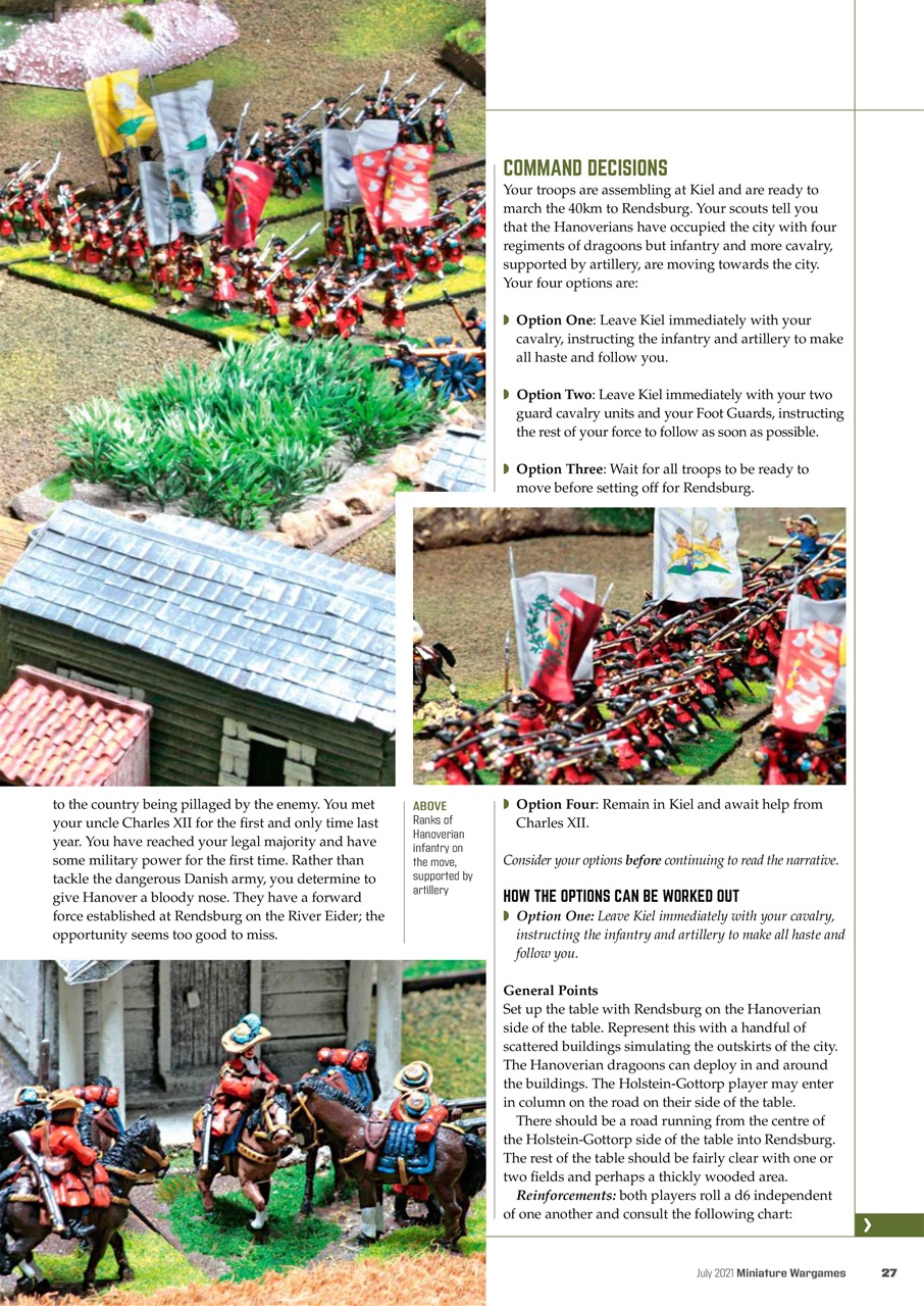 Miniature Wargames Preview Pages