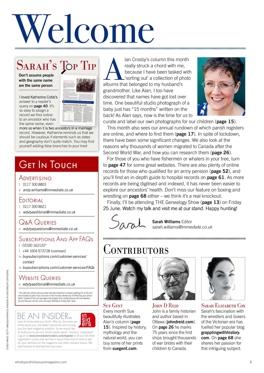 Who Do You Think You Are? Preview Pages